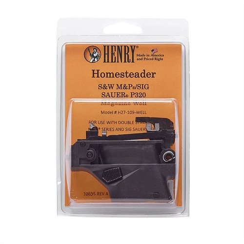 Transforme ton Henry H027 pour accepter des chargeurs populaires de fabricants comme S&W et SIG P320, offrant polyvalence et performance.