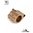AR-15 SOLID SS bloc de gaz réglable .875" TAN