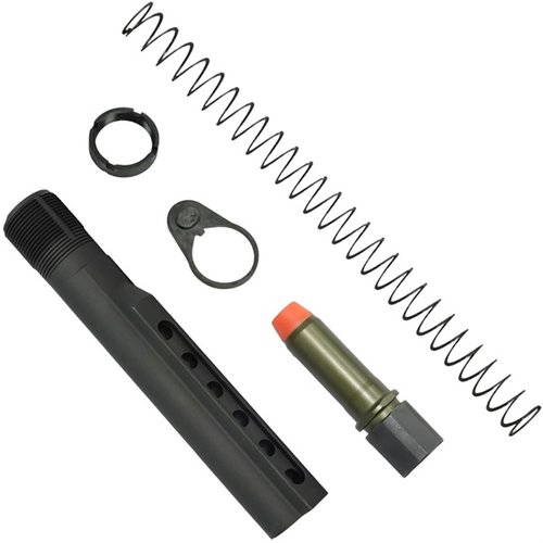 Le kit K-SPEC AR-15 offre une absorption de recul optimale grâce à son système innovant, incluant un tube buffer carbine et un ressort flatwire.