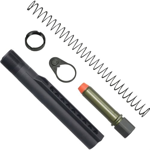 Le kit K-SPEC AR-15 A5 offre une absorption de recul optimale avec son système de compression innovant, un tube A5 et un ressort flatwire pour une utilisation fiable.