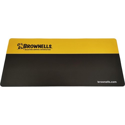 Le tapis de banc non-glissant Brownells protège ta surface de travail et ton arme, est durable, facile à nettoyer et reste en place pendant que tu travailles.