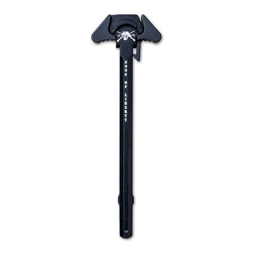 Le Liberty Charging Handle de Sons of Liberty Gun Works est ambidextre, anti-accrocs et réduit le gaz pour un tir précis, que ce soit en mode silencieux ou non.