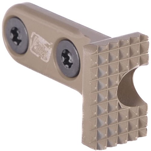 Le Presscheck Barricade Stop de Sons Of Liberty Gun Works est un accessoire M-LOK robuste qui combine un Barricade Stop et un QD Sling Mount, tout en économisant de l'espace.