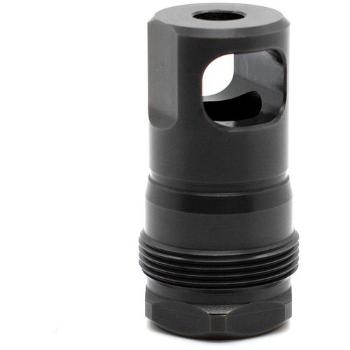 Le SPB Muzzle Brake offre une finition en nitrure noir, une compatibilité avec les montages Plan B et une installation facile pour un meilleur alignement et un étanchéité optimale.