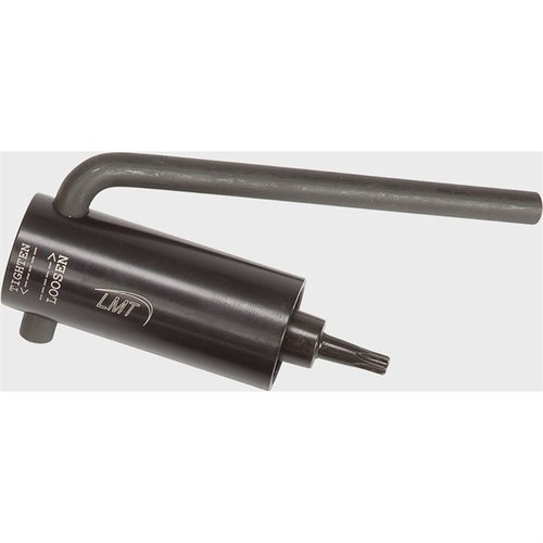 Le LMT TORQUE WRENCH est pré-réglé à 140 inch pounds, idéal pour les vis de verrouillage de canon MRP et MWS, garantissant précision et sécurité dans tes montages.