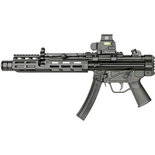 Le garde-main SUPPRESSOR M-LOK® pour MP5K est léger, facile à installer et conçu pour un usage avec suppressor, offrant durabilité et compatibilité optimale.