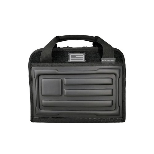 Le EVA TACTICAL PISTOL CASE offre une protection optimale avec son rembourrage en mousse, un intérieur en polaire doux et des poignées confortables pour le transport.