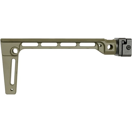 Découvre l'ARM BRACE SIDE FOLDING : robuste, en acier traité, pliable à gauche ou droite, avec 5 points d'attache QD et une conception rigide.