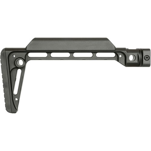 Le MINIMALISTIC FIXED STOCK est ultra-rigide, en aluminium 6061 anodisé, avec 5 points d'attache QD, un confort amélioré et un poids léger de 10 oz.