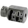 Le ALPHA TANK BRAKE réduit au maximum le recul grâce à sa conception à double chambre. Fabriqué en acier inoxydable 416, il est disponible en finition Blast ou Black Nitride.