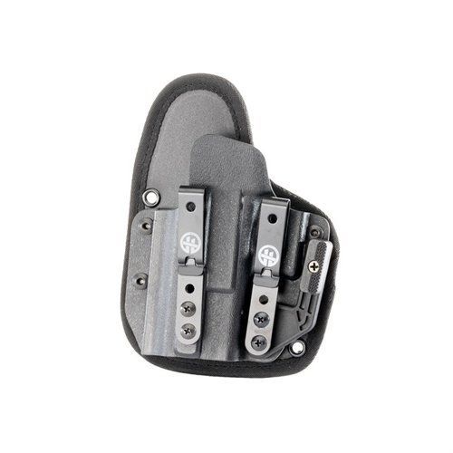 Le holster OMNICARRY s'adapte à plus de 300 pistolets, offrant un confort optimal avec un maintien supérieur et une fixation sécurisée sur la ceinture.