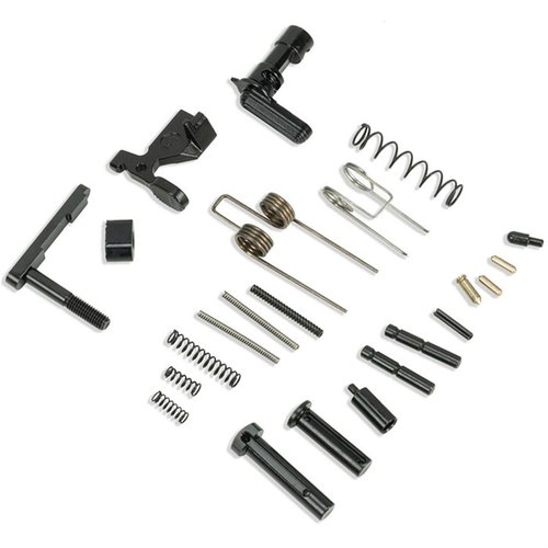 Le kit de pièces de base AR-15 te permet de compléter ton lower receiver avec des composants Mil-spec essentiels, idéal pour un build personnalisé.