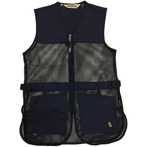 Le gilet de tir BOB ALLEN en mesh léger offre une ventilation optimale, des coussinets pour tireurs gauchers ou droitiers, et des poches pratiques.
