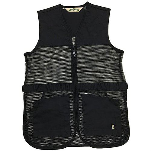 Le gilet de tir BOB ALLEN en mesh est léger et ventilé, avec des coussinets pour gauchers et droitiers, des poches pratiques et une compatibilité Insert-A-Pad.
