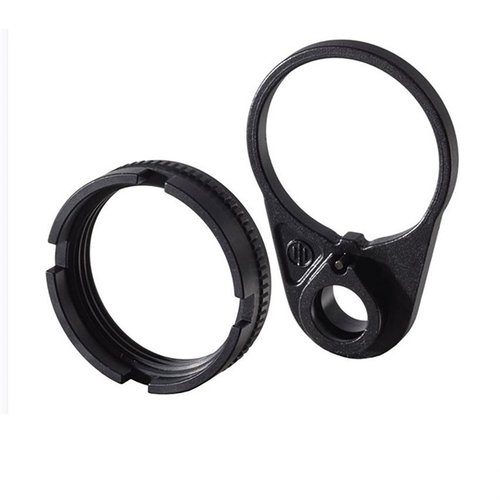 Le set Ratchet Lock Castle Nut End Plate de Primary Weapons est facile à installer, compatible avec les tubes de buffer mil-spec ou commerciaux et offre un montage QD.