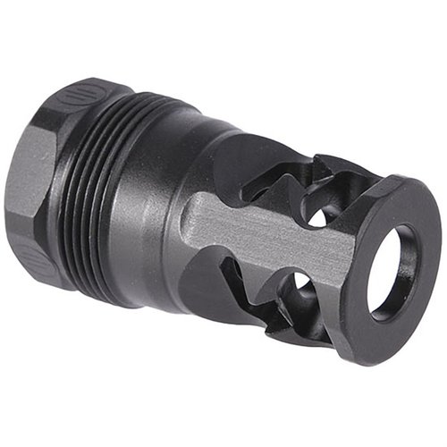 Améliore ton tir avec le compensateur PWS FRC 2-Port, qui réduit le recul et la flamme tout en assurant une compatibilité parfaite avec les silencieux.