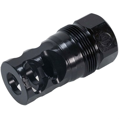 Améliore ton tir avec le compensateur PWS FRC 2-port, offrant une réduction de recul et une suppression de flamme, idéal pour les tirs rapides et précis.