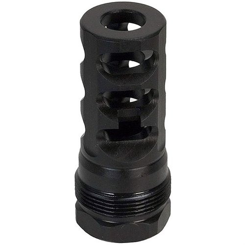 Améliore ton tir avec le compensateur PWS FRC 308, offrant une réduction de recul, une suppression de flash efficace et une compatibilité avec les silencieux.