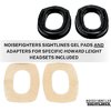 Améliore ton confort avec les SIGHTLINES Gel Ear Pad Adapter Plates, conçues pour les porteurs de lunettes, offrant isolation sonore et compatibilité avec de nombreux casques.