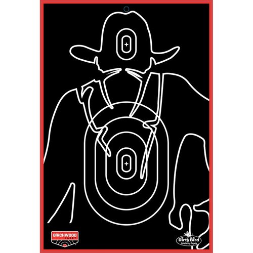 Avec les cibles Dirty Bird Gunslinger 12x18", repère facilement tes tirs grâce à un éclat intense et une construction en carton lourd. Parfait pour le tir au pistolet !