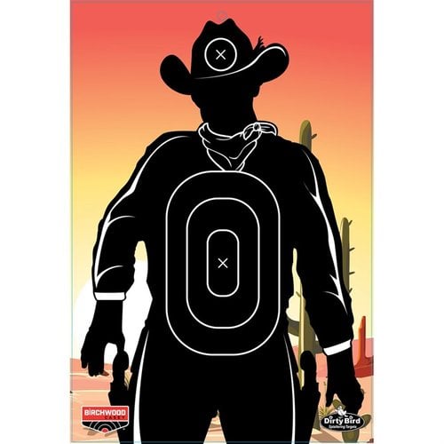 Avec les cibles Dirty Bird Gunslinger Skyline 12 x 18", repère facilement tes tirs grâce à leur éclat intense et leur construction en tagboard robuste. Pack de 6!