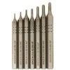 Le set de punches courts Grace USA, en acier haute carbone, offre précision, durabilité et stabilité grâce à son design hexagonal, idéal pour le travail minutieux.