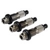 Le set de dies Deluxe Redding pour 25 Creedmoor inclut un die de dimensionnement, un die de sièges et un die de dimensionnement de col, tous fabriqués avec précision.