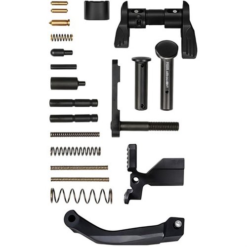 Le kit de pièces inférieures RISE ARMAMENT pour AR-15 te fournit tous les composants essentiels, tout en te laissant la liberté d'ajouter des améliorations.