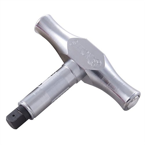 Ce clé dynamométrique T-handle de 3/8" est calibrée avec précision pour appliquer 55 in/lb de couple, idéale pour serrer les vis à tête hexagonale.