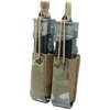 Le double pouch de GBRS Group est compatible MOLLE/belt, avec rétention bungee amovible et un matériau élastique pour un tir fluide et une réinsertion facile.