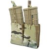 Le DOUBLE RIFLE MAGAZINE POUCH de GBRS GROUP est MOLLE/BELT compatible, avec rétention par bungee amovible et construction en Squadron laminate pour un accès rapide.
