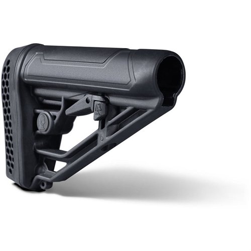 Améliore ton AR15 ou AR10 avec le EX Performance Adjustable Stock : réglage rapide, construction en polymère durable et options de montage de sangle intégrées.