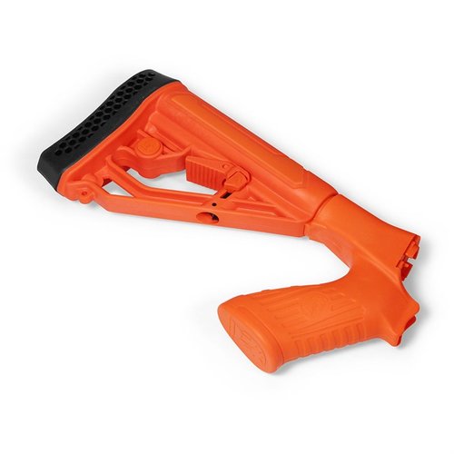 Améliore ton Mossberg 500/590/88 avec la crosse EX Performance, réglable, en polymère durable, avec levier d'ajustement rapide et points d'attache intégrés.