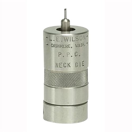 Les STAINLESS NECK SIZING DIES de L.E. WILSON te permettent de contrôler le dimensionnement du col, améliorant la concentricité et prolongeant la durée de vie de tes douilles.