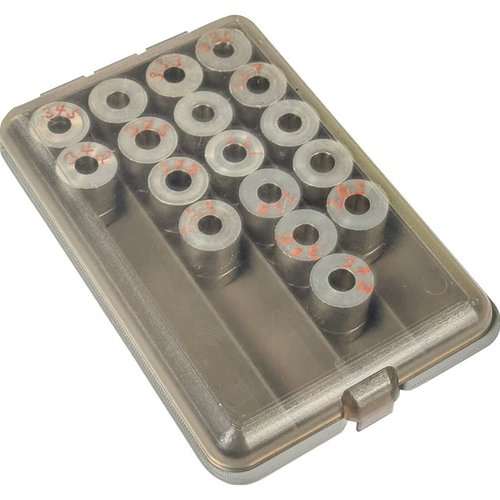 Ne laisse plus tes bushings traîner ! Avec la MTM POWDER & SHOT BUSHING BOX, garde-les organisés, visibles et prêts à l'emploi grâce à son couvercle transparent.