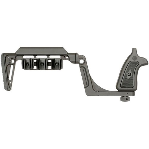 Le Bounty Hunter Stock pour Smith & Wesson X-Frame offre stabilité, confort, démontage facile, et une conception ambidextre pour un tir précis et adaptable.
