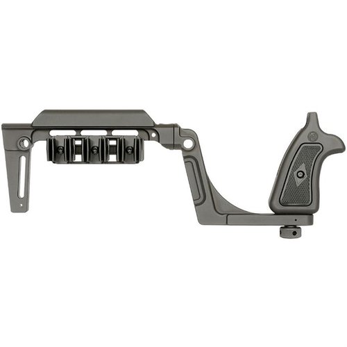 Le Bounty Hunter Brace pour Smith & Wesson X-Frame offre stabilité, confort, et une conception ambidextre, tout en permettant un rangement facile et un accès rapide.