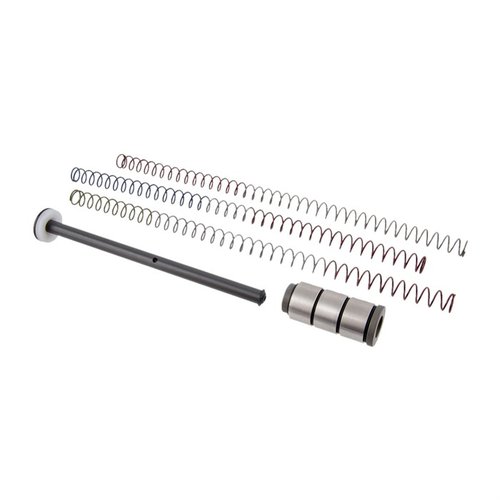 Le système de ressort capturé Gen 2 réduit le bruit et les vibrations, s'adapte aux tubes de buffer, et permet un réglage personnalisé pour un meilleur fonctionnement.