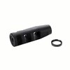Compensateur 3 ports calibre .30 5/8-24 acier noir