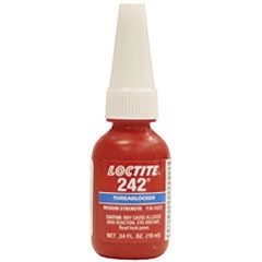 Le LOCTITE® #242 Threadlocker bleu medium renforce les vis tout en permettant un démontage facile, résiste aux vibrations et aux variations thermiques.