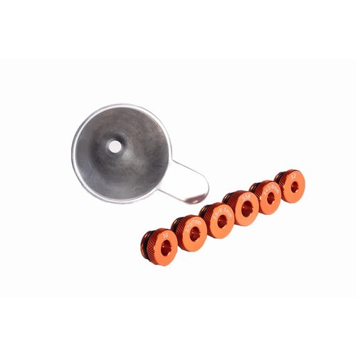 Le Lyman Brass Smith Pro Funnel offre une construction en aluminium, des inserts spécifiques aux calibres et un design sans statique pour un rechargement précis.