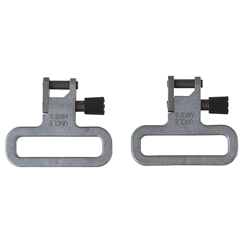 Les MIL-SPEC SWIVELS d'UNCLE MIKES offrent une résistance exceptionnelle avec 500 lbs de force de traction, construction en acier inoxydable et système SwivelLock®.