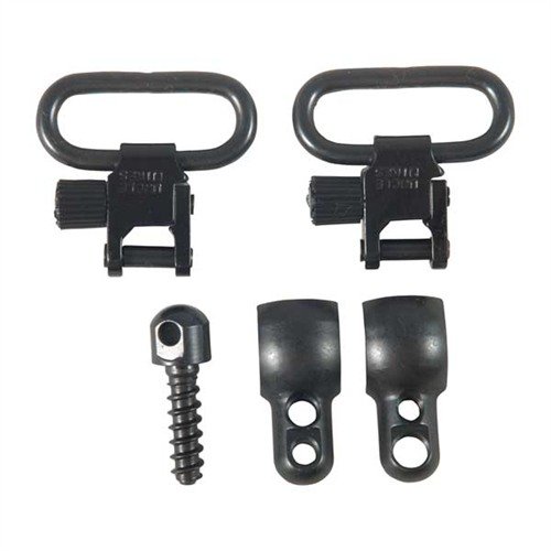Les QUICK DETACH SWIVELS d'UNCLE MIKES offrent un verrouillage positif et une installation facile sur ton canon ou tube de magasin. Idéal pour les actions à levier Marlin et de nombreux fusils.