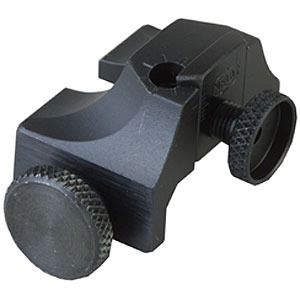 Le RIFLE WEAVER REAR SIGHT en acier offre une visée précise, s'ajuste facilement pour le vent et l'élévation, et se fixe sur des bases Weaver ou Picatinny.