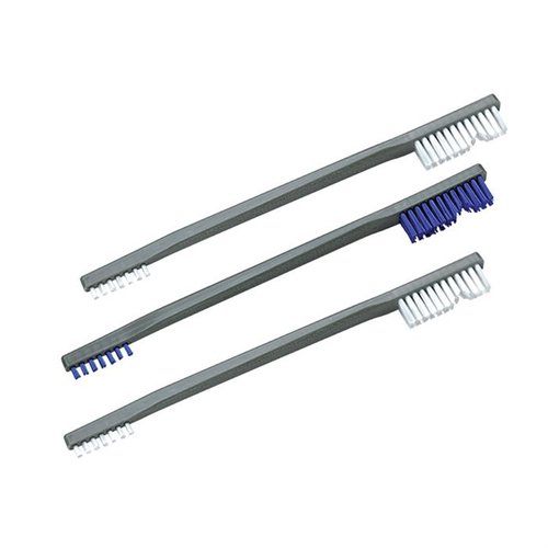 Avec ce kit de brosses en nylon, bronze et acier inoxydable, tu as l'outil idéal pour chaque nettoyage, même les plus difficiles, sans rayer ta finition.