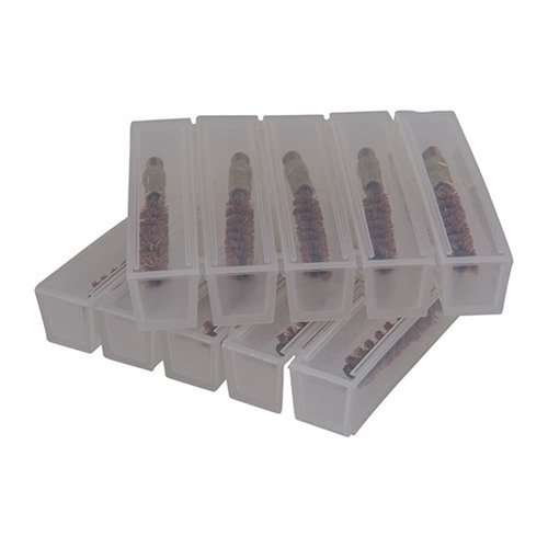 Les brosses en laiton OTIS nettoient rapidement les canons sans rayer, avec des poils en bronze de qualité supérieure pour un nettoyage efficace et durable.