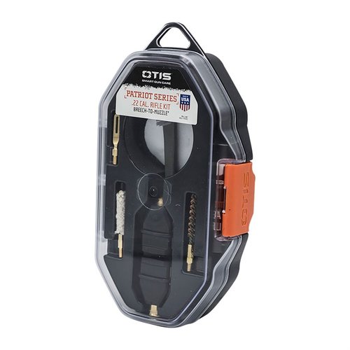 Le kit PATRIOT Series d'Otis te permet de nettoyer efficacement ton arme de la culasse à la bouche, avec un outil pratique agissant comme T-handle et driver pour 4 embouts.