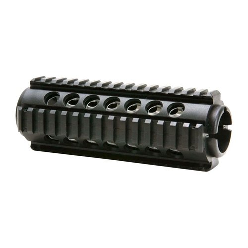 Le handguard Quad-Rail en deux pièces pour AR-15 te permet de fixer facilement accessoires grâce à ses points d'attache Picatinny et sa construction robuste en nylon.