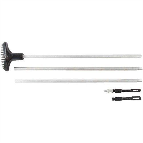 Les tiges de nettoyage HOPPES en aluminium et acier sont idéales pour toutes les armes : pistolets, fusils et fusils de chasse, avec des embouts standardisés.