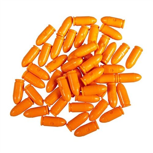 Les SAF-T-TRAINERS sont des cartouches factices colorées qui évitent toute confusion avec des munitions réelles, idéales pour l'entraînement en action immédiate.